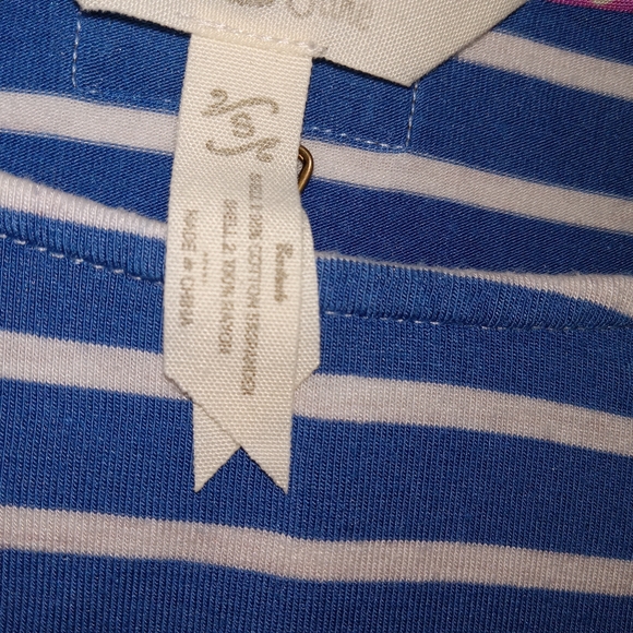 Matida Jane Blue/ White Striped Maxi Dress W/ Pockets Small - Picture 7 of 11